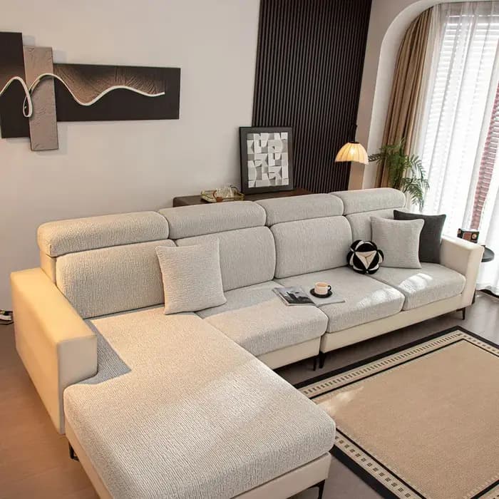 Housse de coussin de siège de canapé extensible