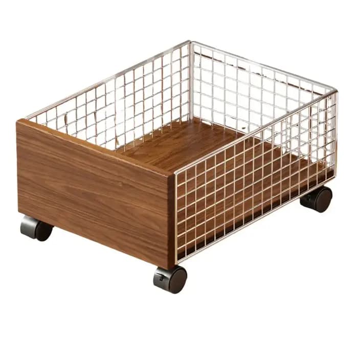 Chariot roulant sous-meuble grande capacité avec roulettes