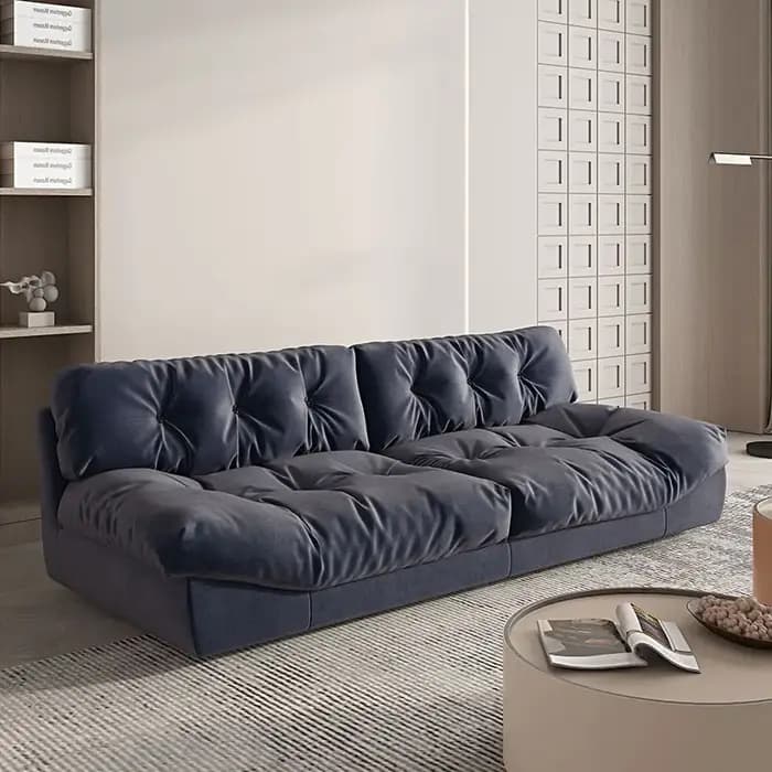 Canapé-lit en tissu de luxe moderne pour salon
