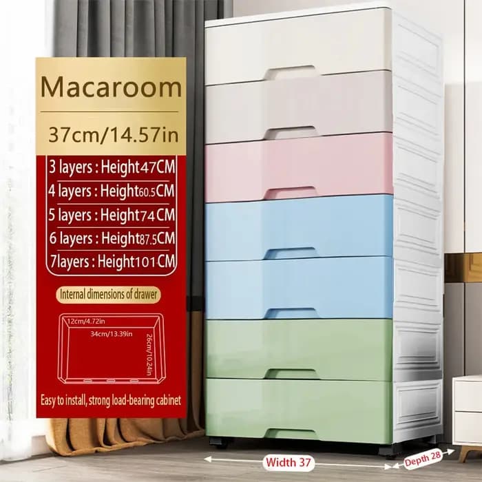Armoire de rangement en plastique épaissi style tiroir pour vêtements de bébé nourrisson et enfant gain de place