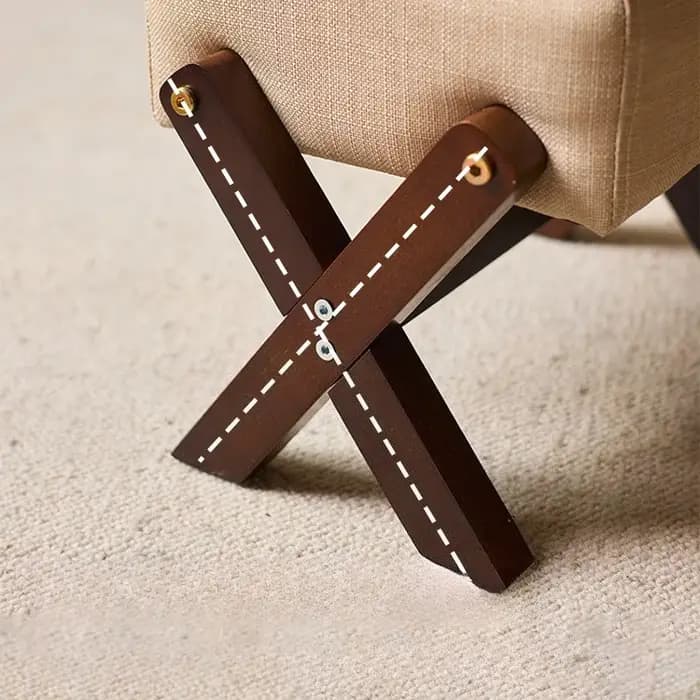 Tabouret de canapé en bois massif