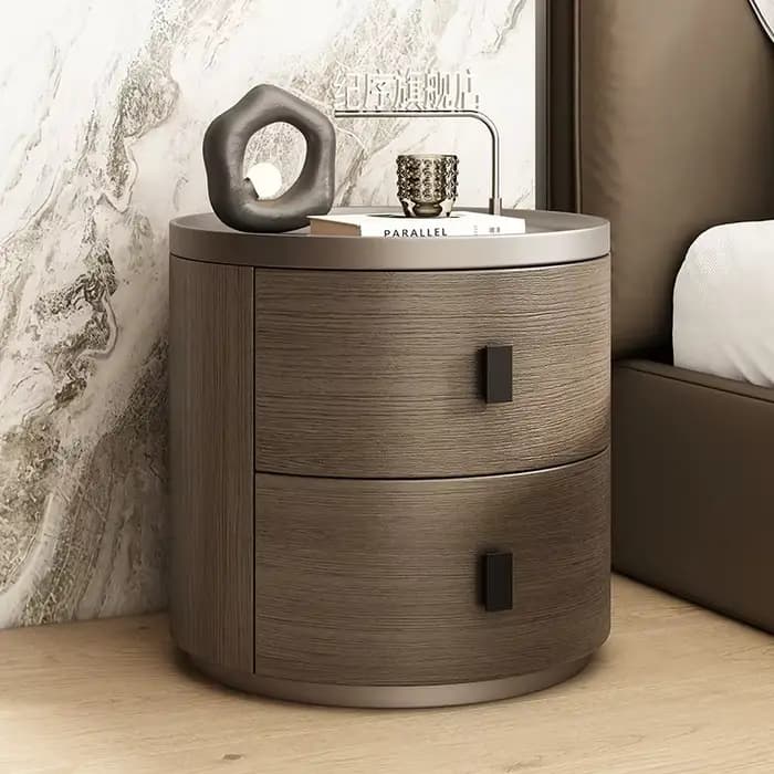 Table de chevet nordique en bois massif, table de chevet, armoire de rangement, confortable avec tir