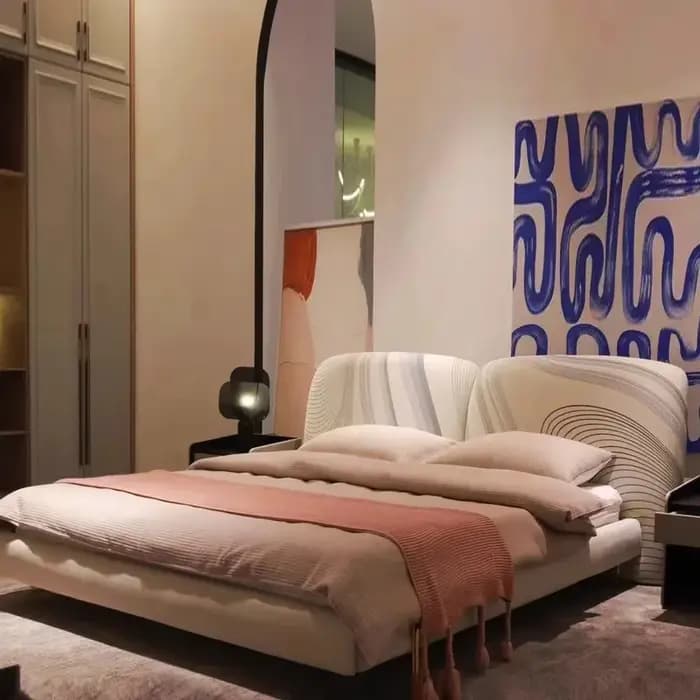 King enfants lit japonais luxe têtes de lit cadre commodes dormir Muebles Para El Hogar chambre meubles accessoires