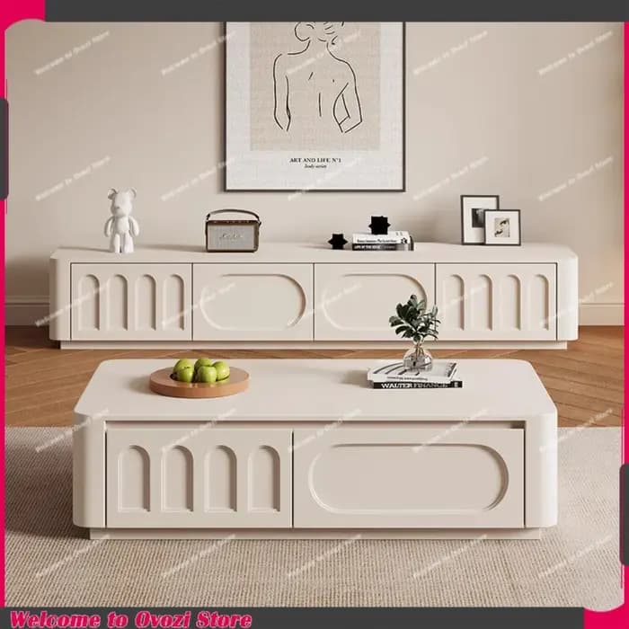 Meuble TV brillant, Table de rangement