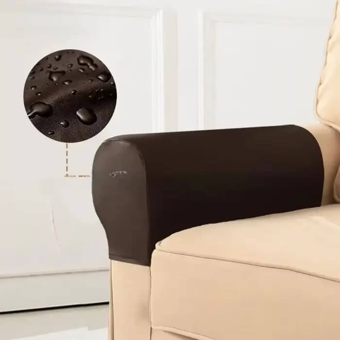 Housses de protection élastiques pour accoudoirs de canapé