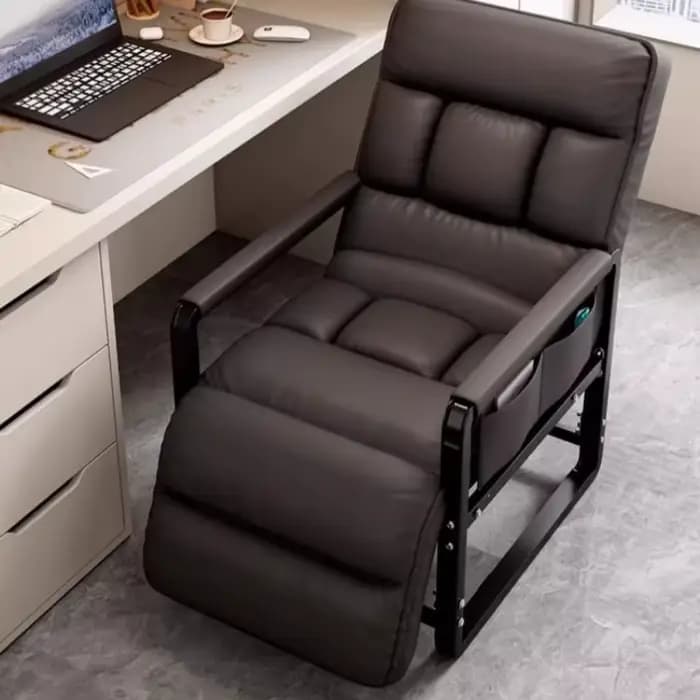 Fauteuil inclinable pliable, chaise de salon, de sieste, de bureau, confortable, ergonomique, réglab