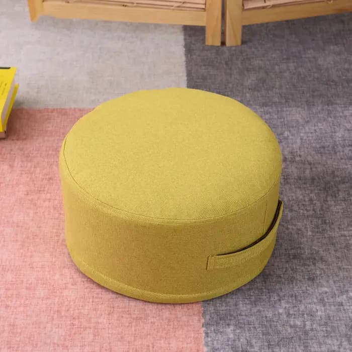 Coussin d'assise au sol, repose-pieds, canapé rond, pouf, aide-pied