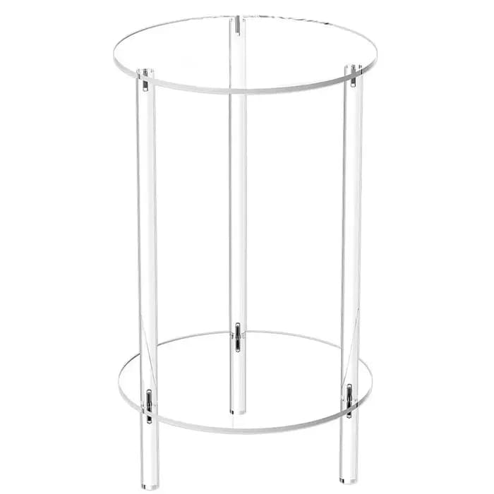 Table d'appoint ronde en acrylique