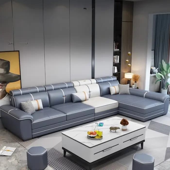 Canapés confortables italiens adultes sol concepteur canapé moderne salon cuir Articulos Para El Hogar accessoires pour la maison