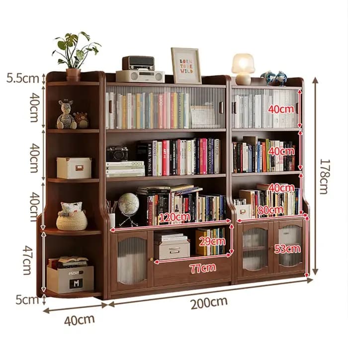 B2B – bibliothèque multifonctionnelle durable en bois massif