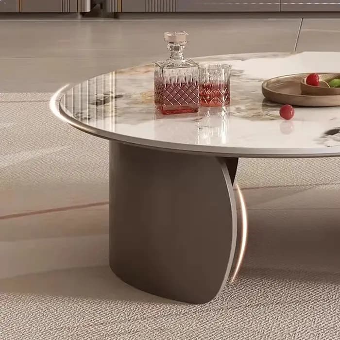Tables basses en marbre glamour européen