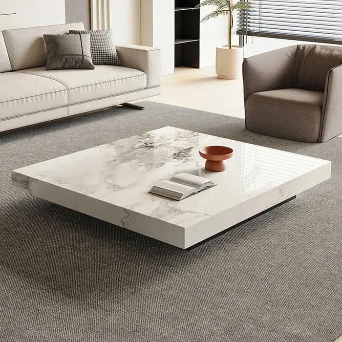 Table basse moderne transparente, salon, luxe, glamour, tables basses carrées, premium, uniques, mes