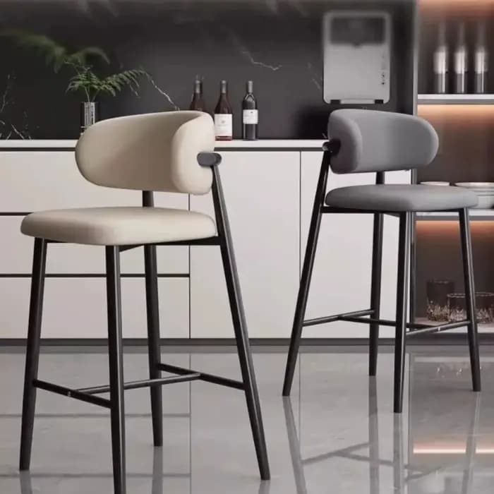 Chaises de salle à manger rembourrées en bois