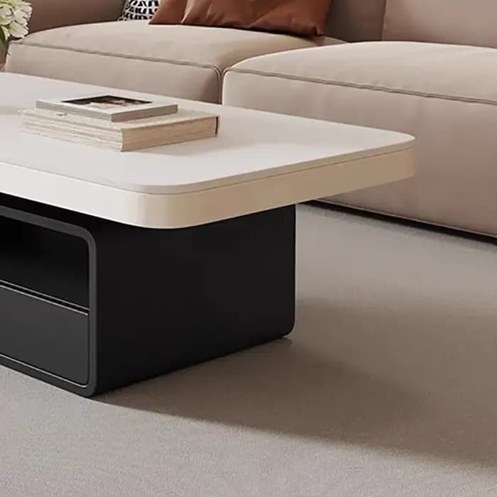 Tables basses rectangulaires modernes avec tiroirs De rangement