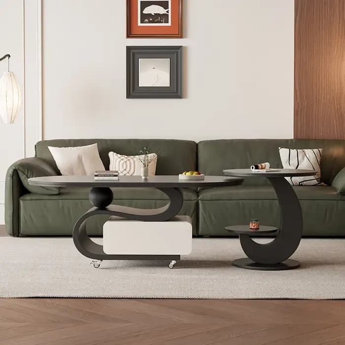 2025 nouvelle lumière de luxe haut de gamme maison mobile petite table basse