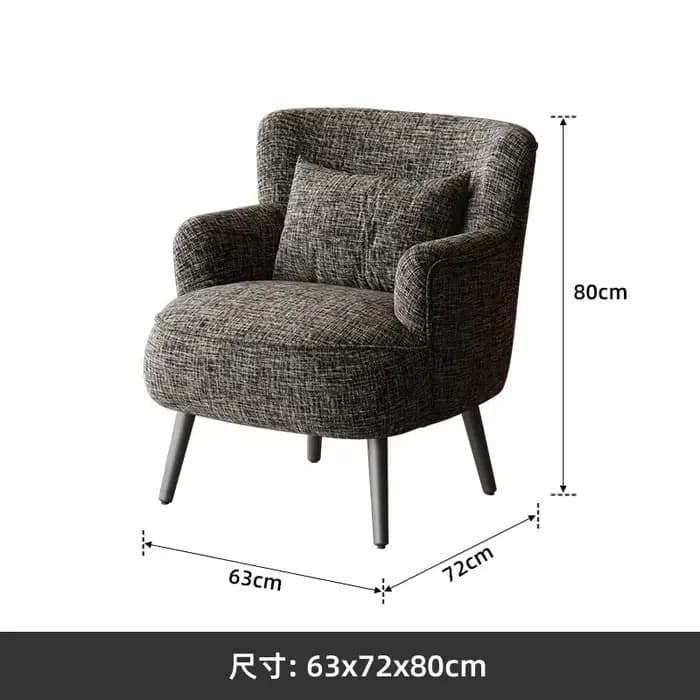 Fauteuil de sol confortable à accoudoir unique pour salon de manucure