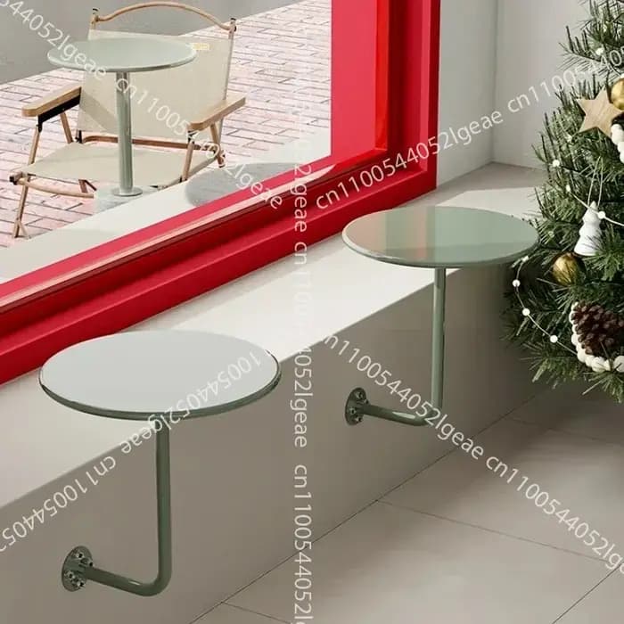 Petite table ronde murale