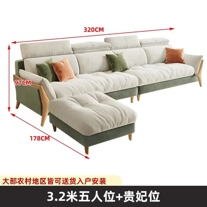 Salon De luxe canapé Chaise Longue modulaire moderne nordique