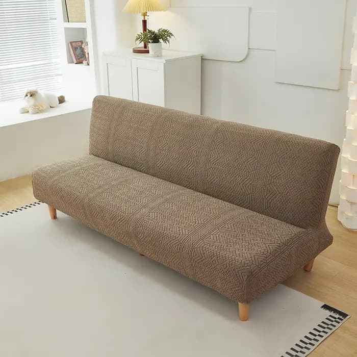 Housse de canapé-lit en Jacquard extensible, 1 pièce, housse de Futon pour salon chambre à coucher,