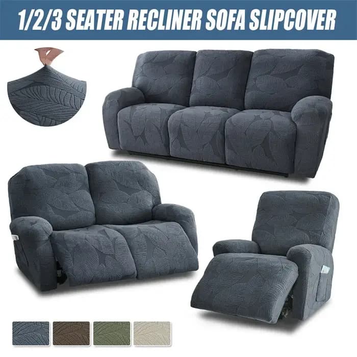 Housse de canapé inclinable fendue 1/2/3 places, housse de chaise inclinable en Jacquard, pour fauteuils extensibles, maison Funda Sillon Relax hôtel