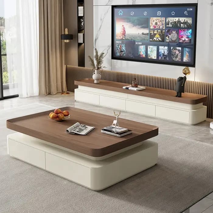 Meuble TV Glamour avec tiroirs