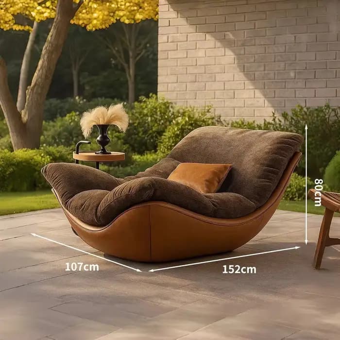 Fauteuils de salon italiens Egg, pliables, esthétiques, pour le loisir, avec dossier unique, Sillas, mobilier pour la maison