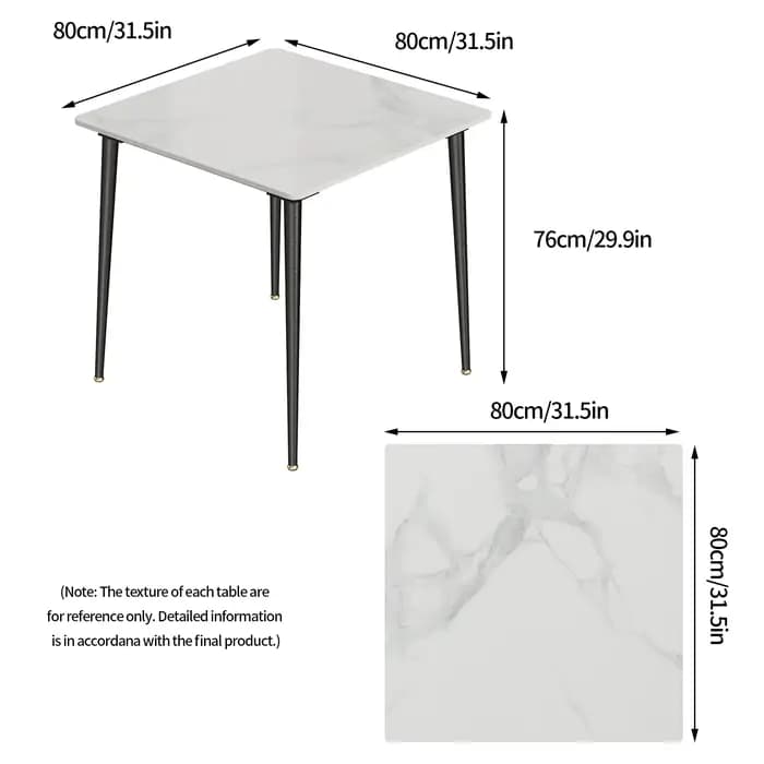 Table à manger de cuisine en ardoise du milieu du siècle, avec plateau en pierre frittée et pieds en