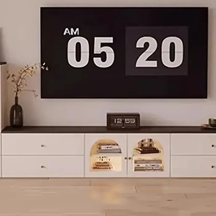 Meubles de télévision Glamour de luxe avec tiroirs