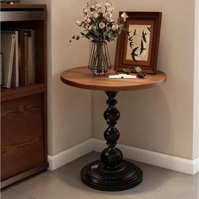 1 petite table d'appoint créative de style rétro pour le salon