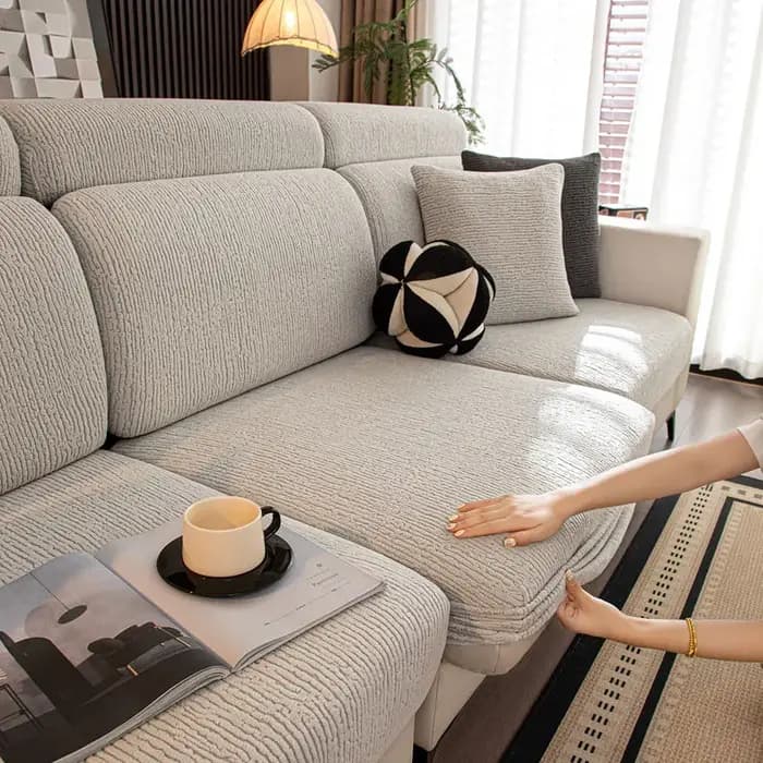 Housse de coussin de siège de canapé extensible