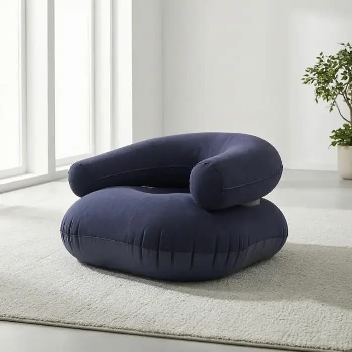 Canapé floqué durable pour adultes, chaise longue gonflable robuste, canapé gonflable simple ou double pour usage intérieur et extérieur