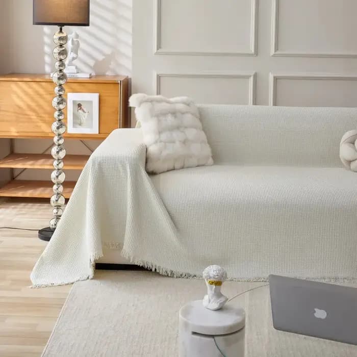 Housses de canapé en coton tissé, housse pour causeuse, chaise inclinable, Futon, protection lavable