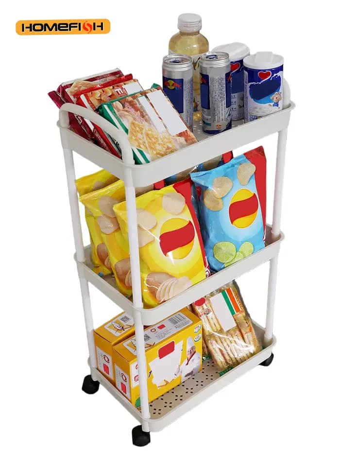 Chariot de rangement multi-niveaux pour la maison