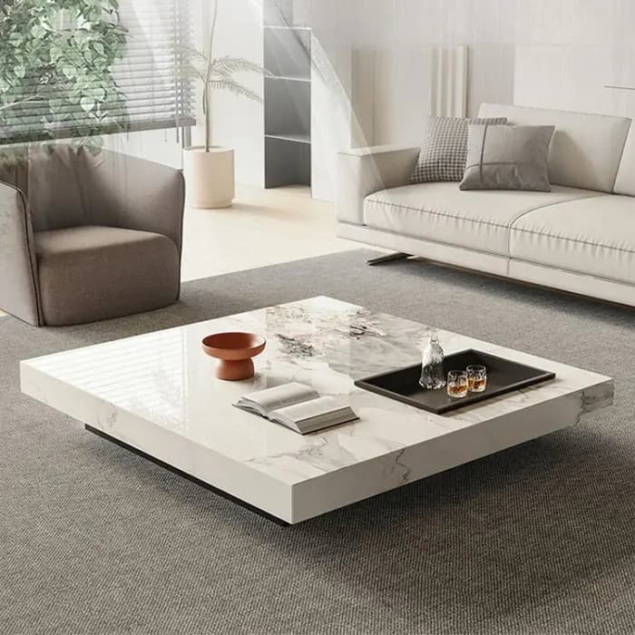 Tables basses simples de luxe organisateur d'angle