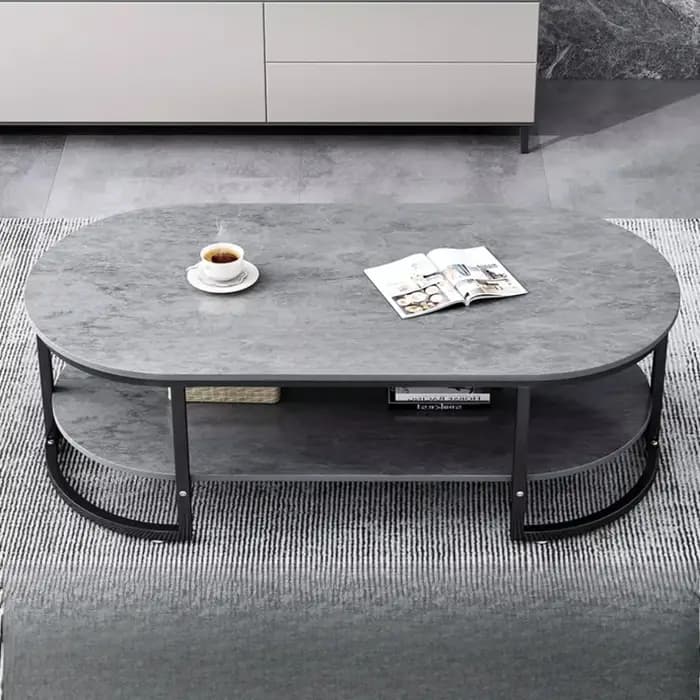 Table basse ovale blanche rangement salle à manger jeux De maquillage Tables basses Design Premium Mesa De Centro De Sala accessoires pour la maison