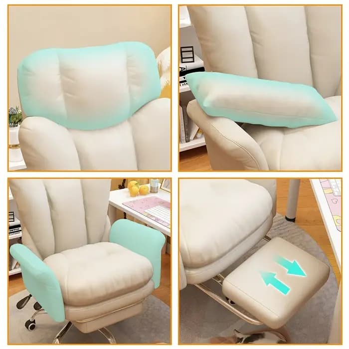 Chaise de canapé ergonomique confortable avec dossier unique