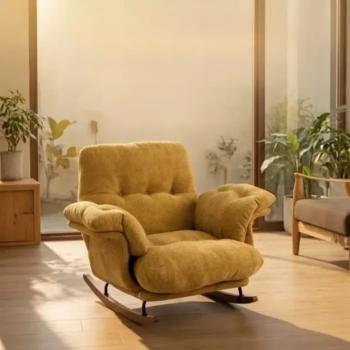 Fauteuil de relaxation vintage, fauteuil moelleux pour chambre et salon, fauteuil de lecture pour balcon, fauteuils de salon, mobilier du milieu du siècle