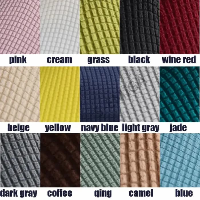 Juste de Protection Épaisse pour Canapé d'Angle, Jacquard Imprimé, Couleur Unie, pour Salon