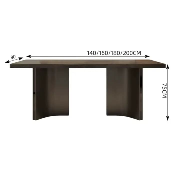 Table à manger rectangulaire de luxe