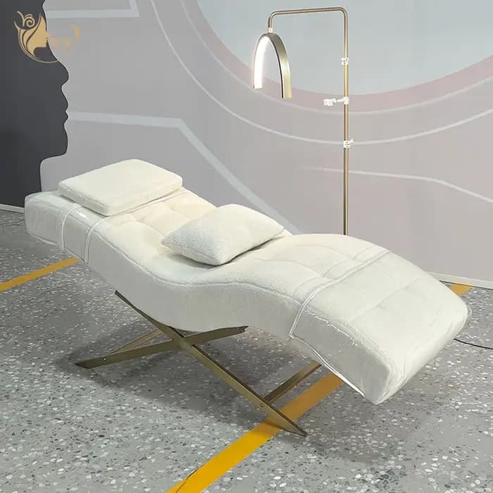 Fauteuil de soin ergonomique incurvé avec dossier capitonné