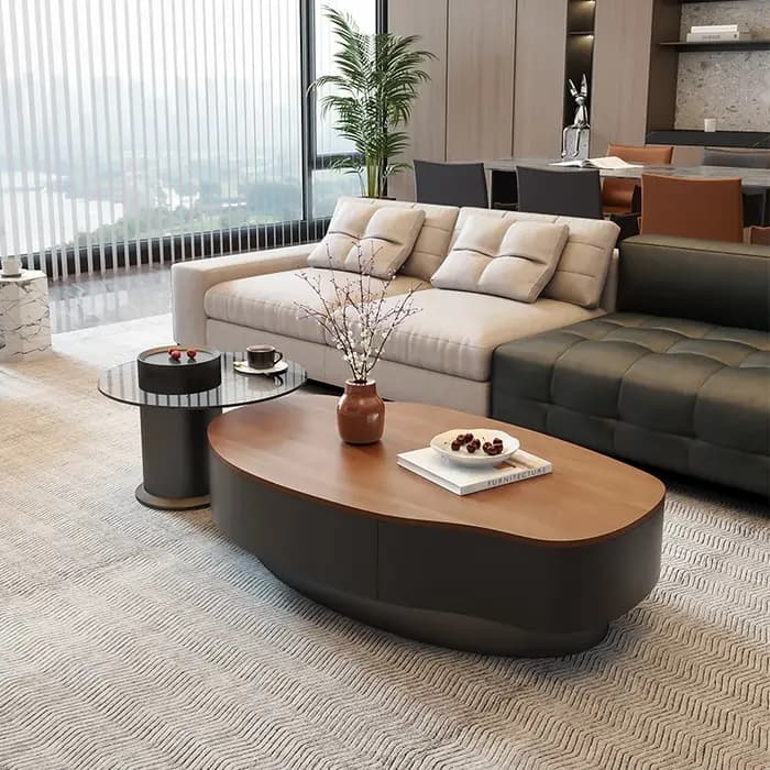 Ornements Design Table basse bois Magazine luxe moderne