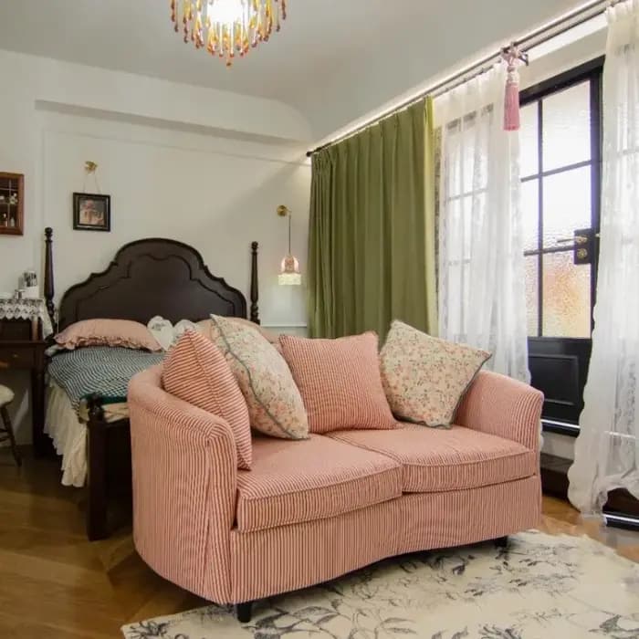 Sol Double Salon canapés accoudoir confortable Design romantique canapé luxe bouffée Meuble