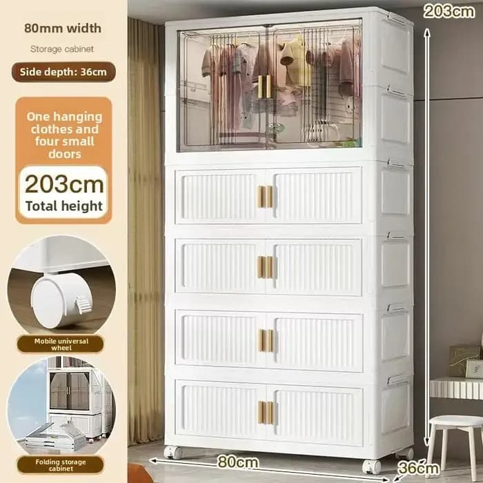 Armoire de rangement modulaire grande capacité