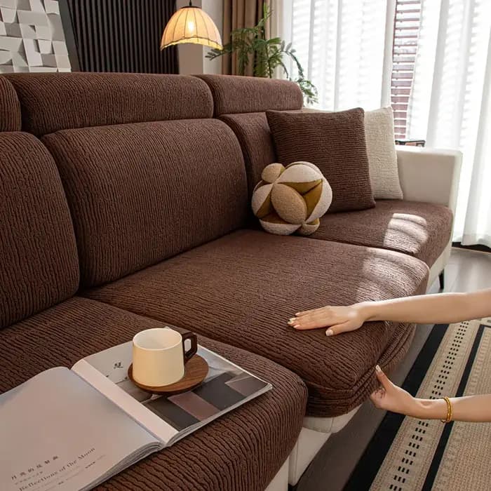 Housse de coussin de siège de canapé extensible