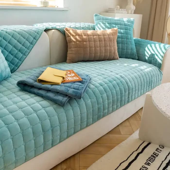 Coussin de canapé en velours épais et chaud