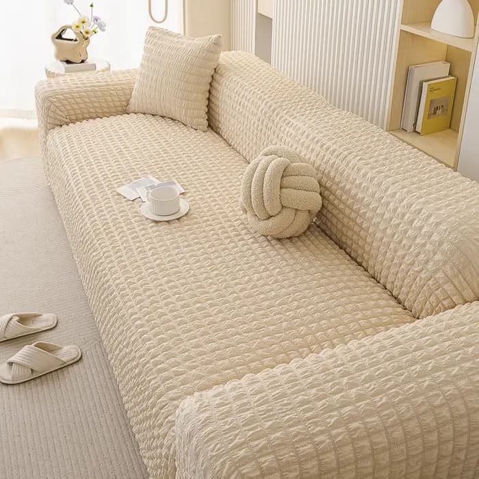 Housse de canapé universelle quatre saisons, style crème, housse universelle tout-en-un, housse de c