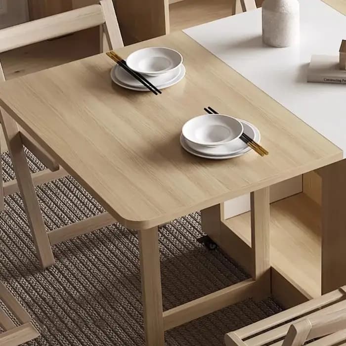 Table à manger carrée vintage de luxe