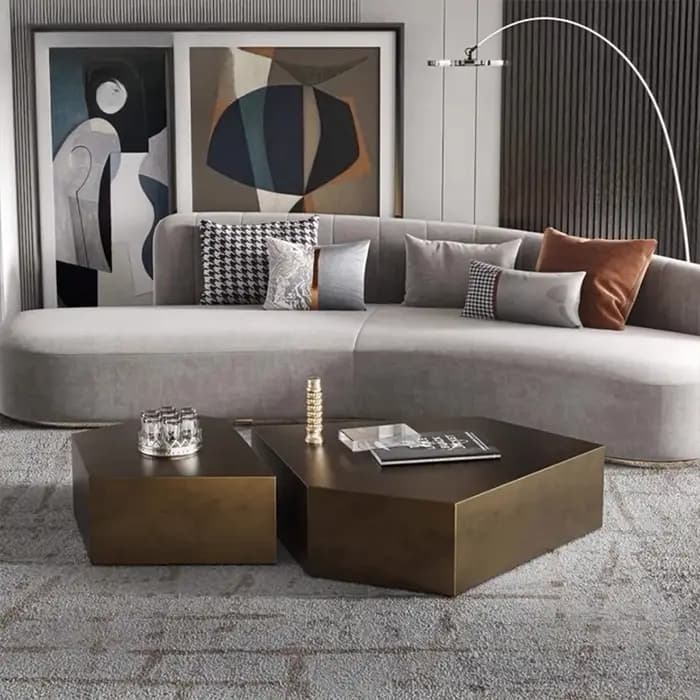 Glam Simple Table basse ornements cadre Design rangement Table basse moderne esthétique Meubles De Salon maison accessoires