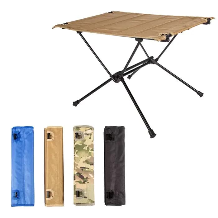 Table pliante portative en tissu