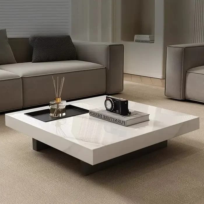 Tables basses de luxe en marbre pour salon